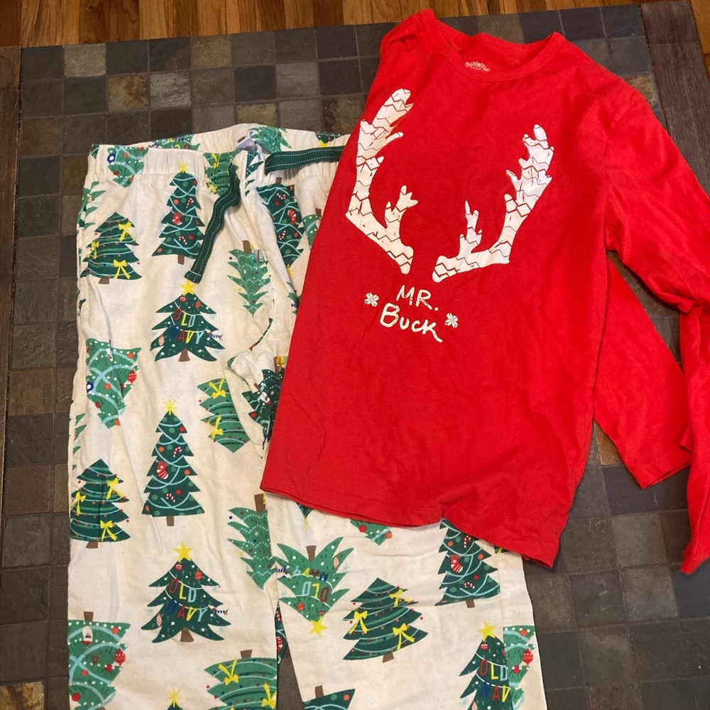 medium old navy lounge pants and a size small wondershop mr buck shirt